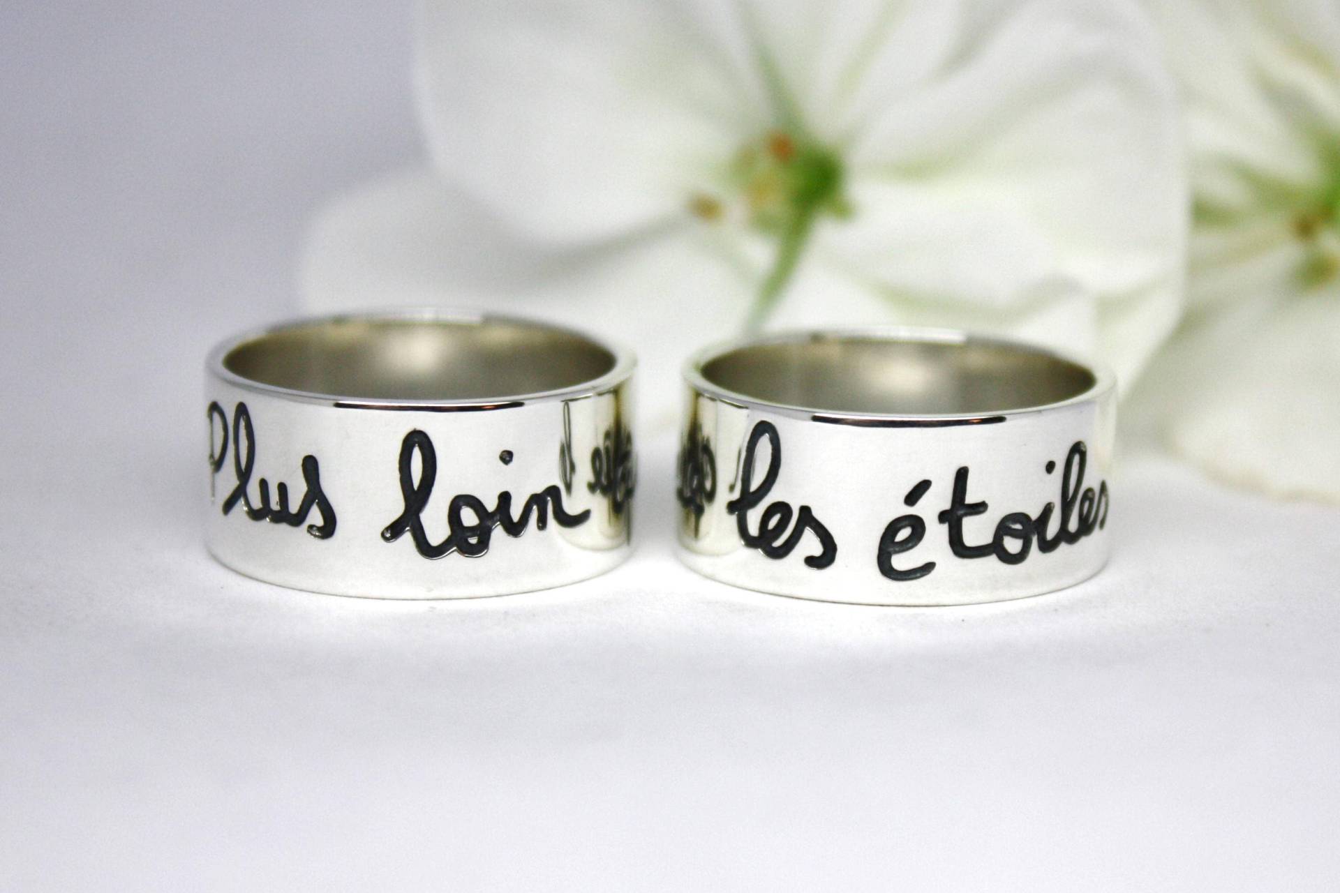 sterling Silber Ring Mit Gravur Personalisierter Gravur von TereReyesJoies