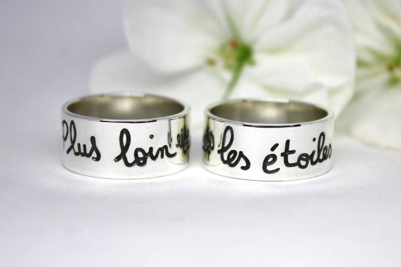 sterling Silber Ring Mit Gravur Personalisierter Gravur von TereReyesJoies