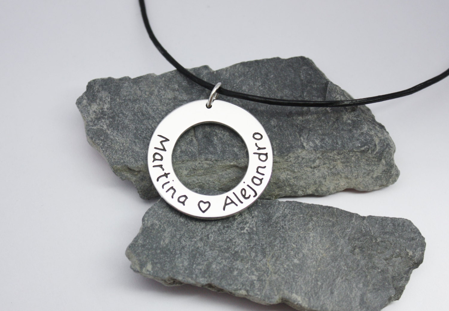 Personalisierte Handschrift Sterlingsilber Halskette Namen von TereReyesJoies