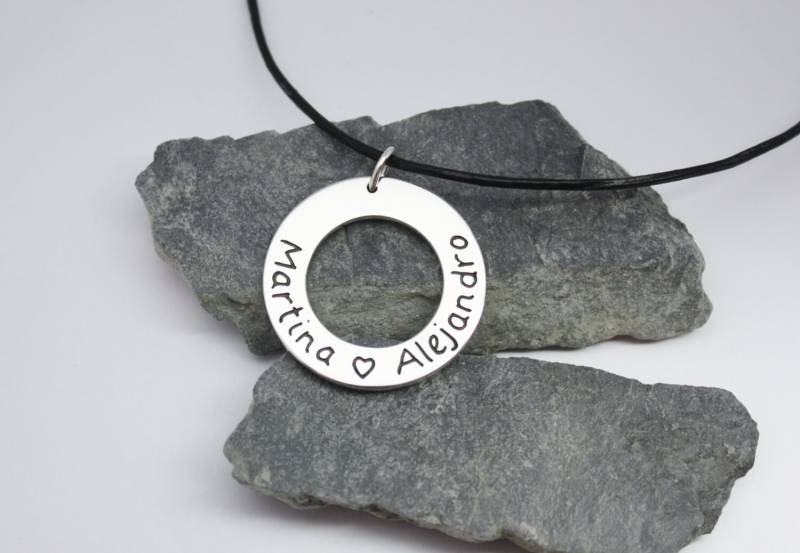 Personalisierte Handschrift Sterlingsilber Halskette Namen von TereReyesJoies