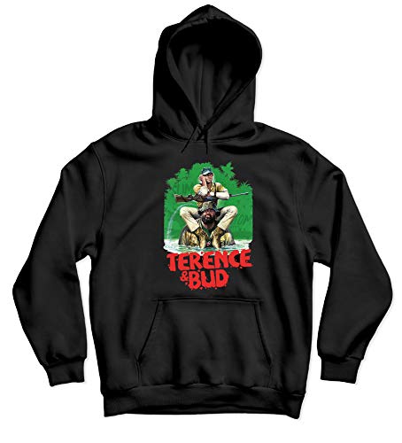 Terence Hill Bud Spencer Hoodie - Hippo (schwarz) (L) von Terence Hill