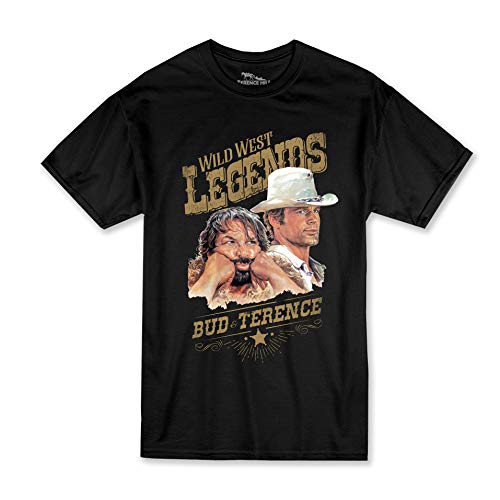 Terence Hill Bud Spencer T-Shirt Herren - Wild West Legends - Bud & Terence (schwarz) (4XL) von Terence Hill