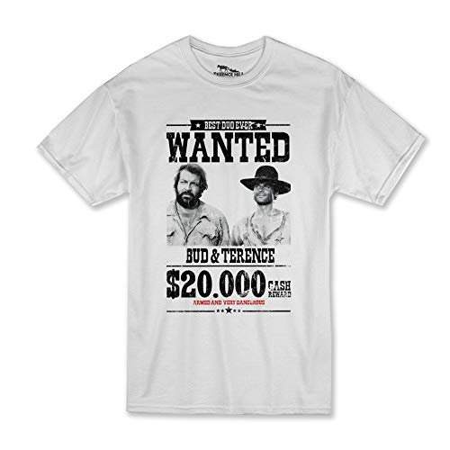 Terence Hill Bud Spencer - Wanted $20.000 - Terence & Bud (Weiss) (3XL) von Terence Hill