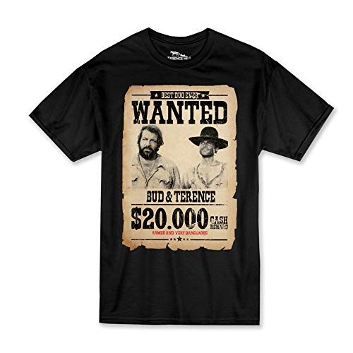 Terence Hill Bud Spencer - Wanted $20.000 - Terence & Bud (schwarz) (3XL) von Terence Hill