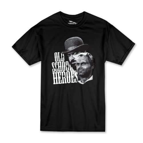 Terence Hill Old School Heroes - T-Shirt Bud Spencer (schwarz) (4XL) von Terence Hill