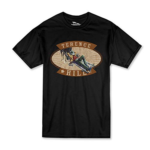 Terence Hill T-Shirt - Der Müde Joe Pritsche - Vier Fäuste für EIN Halleluja (schwarz) Renato Casaro Edition (3XL) von Terence Hill