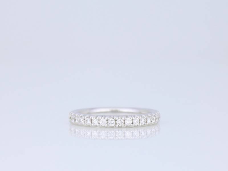 Memory Ring Halb - Verlobungsring Weißgold 18K Diamant Handmade Memory Ring Halb - Verlobungsring Weißgold 18K Diamant Handmade von TeresaStaubJewelry