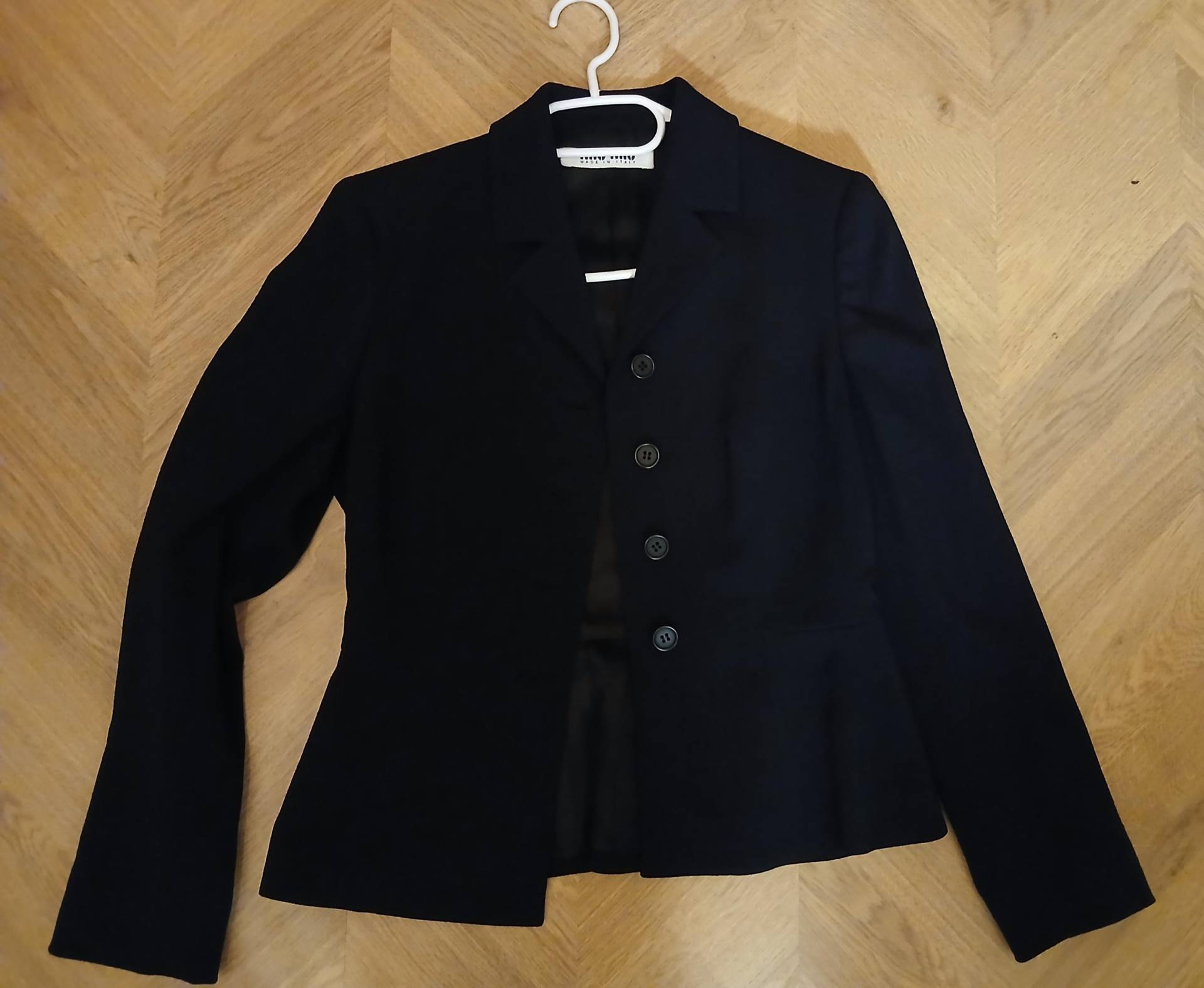 Rare Vintage Miu Jacke Rock Anzug Schwarz Gr.42 von TereziaPearls