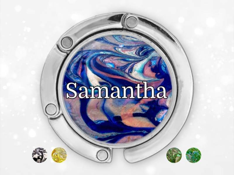 Benutzerdefinierte Name Geldbörse Haken Tabelle Personalisiertes Geschenk, Monogramm Anfang Krankenschwester Ausweis Reel, Lehrer Wertschätzung von TerlisDesigns