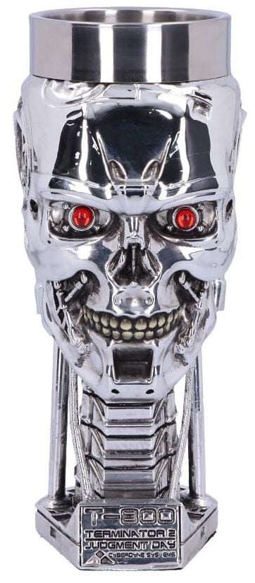 Terminator 2 - T-800 Head Kelch silberfarben von Terminator