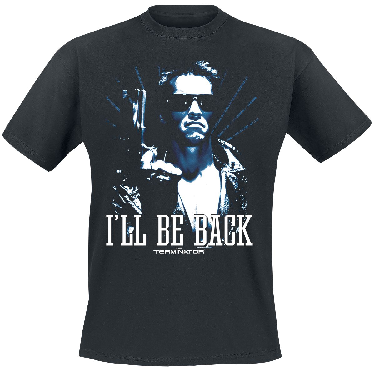 Terminator T-Shirt - I'll Be Back - S bis XXL - für Männer - Größe M - schwarz  - Lizenzierter Fanartikel von Terminator