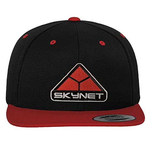 Terminator The Offizielles Lizenzprodukt Skynet Premium Snapback Cap Premium Snapback Cap (Schwarz-Rot), One Size von The Terminator
