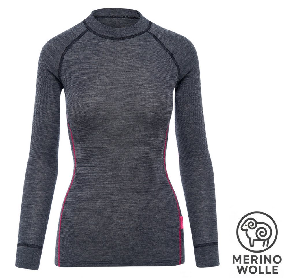 Termozeta Langarmshirt THERMOWAVE - Damen Merino Warm Active Long Sleeve Shirt Longshirt von Termozeta