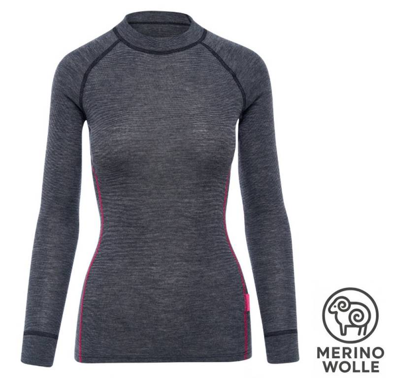 Termozeta Langarmshirt THERMOWAVE - Damen Merino Warm Active Long Sleeve Shirt Longshirt von Termozeta