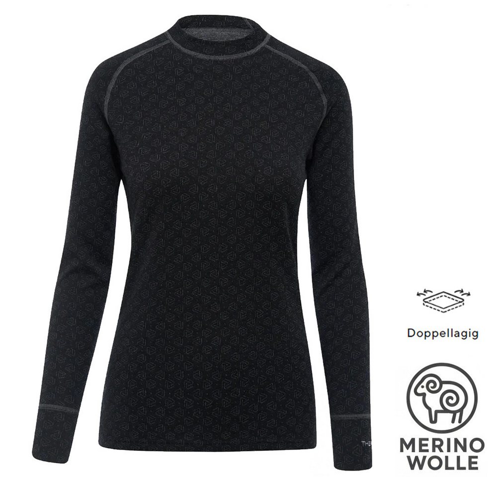 Termozeta Langarmshirt THERMOWAVE - Damen Merino XTREME Long Sleeve Shirt Longshirt von Termozeta