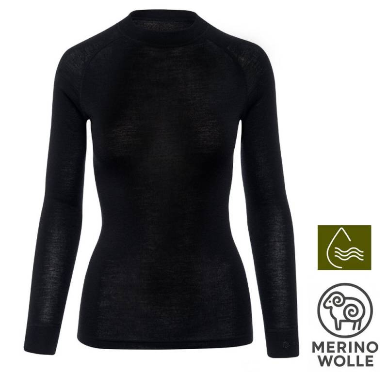 Termozeta Langarmshirt THERMOWAVE - Damen dickeres Merino Warm Long Sleeve Shirt Longshirt von Termozeta