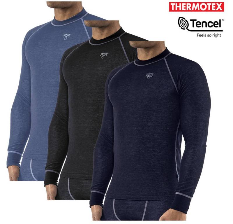 Termozeta T-Shirt TERMO - Herren langarm Funktionsshirt Longshirt Sequal Light Tencel von Termozeta