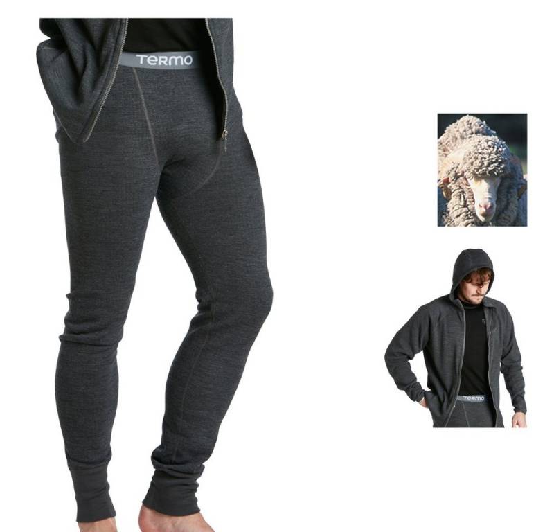 Termozeta Trainingstights TERMO - Wool Original 2.0 - Long Johns dicke Merino Herren Hose von Termozeta