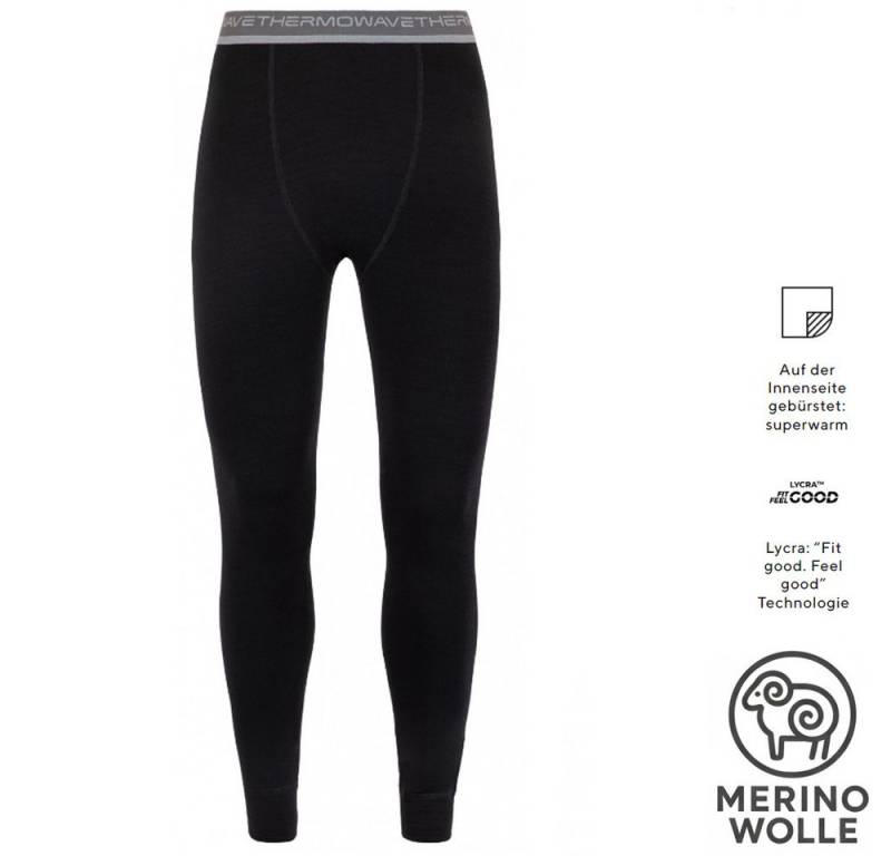 Termozeta Trainingstights Thermowave - Herren Merino ARCTIC dicke Hose Thermohose, black von Termozeta