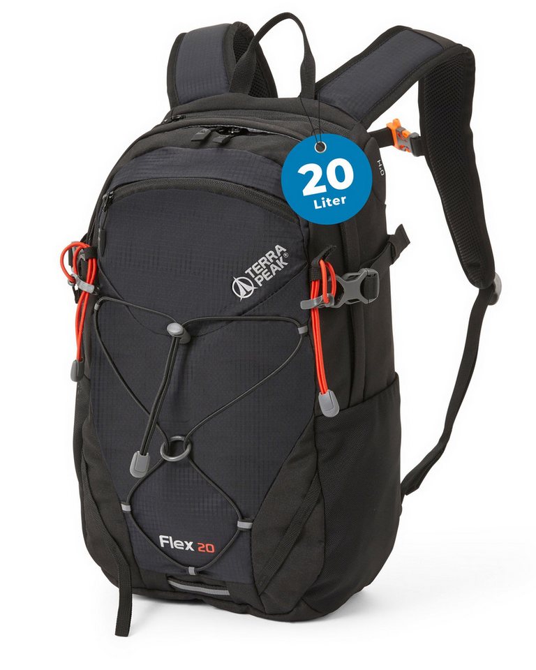 Terra Peak Wanderrucksack Flex 20, 20L klein mit YKK Reißverschluss Trekkingrucksack mit Hüftgurt von Terra Peak