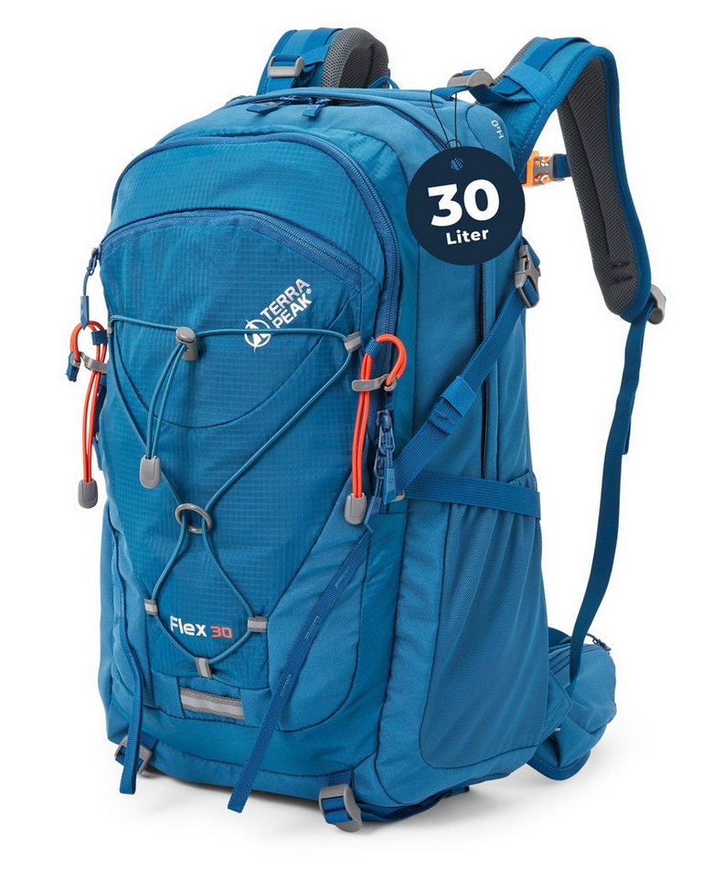 Terra Peak Wanderrucksack Flex 30, 30L mit YKK Reißverschluss Trekkingrucksack mit Hüftgurt von Terra Peak