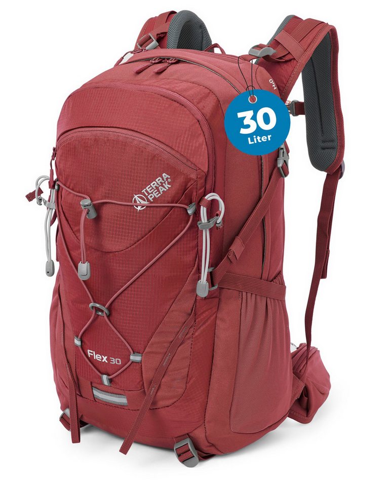 Terra Peak Wanderrucksack Flex 30, 30L mit YKK Reißverschluss Trekkingrucksack mit Hüftgurt von Terra Peak