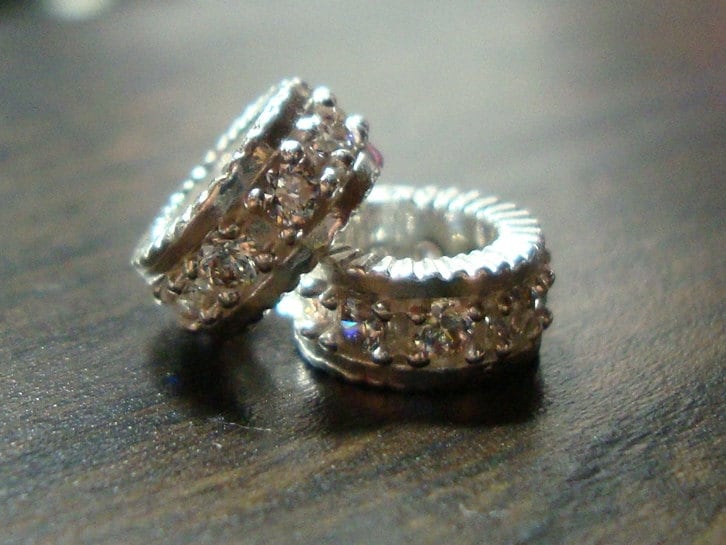 1 Stück, Qualität Beliebte Ring Anhänger, Sehr Hübsche Echte Rhodium Platte 925 Sterling Silber Diamant Cz Cc-0363 1 Stück, Qualität Beliebte Ring Anhänger, Sehr Hübsche Echte Rhodium Platte 925 Sterling Silber Diamant Cz Cc-0363 von TerraFinds