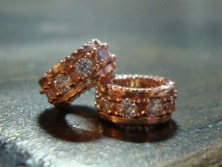 Qualitäts-Beliebter Ring-Anhänger, Sehr Hübscher Roségold Überzogener 925Er Sterlingsilber-Diamant-Cz-Ring-Anhänger, Cc-0363 Qualitäts-Beliebter Ring-Anhänger, Sehr Hübscher Roségold Überzogener 925Er Sterlingsilber-Diamant-Cz-Ring-Anhänger, Cc-0363 von TerraFinds