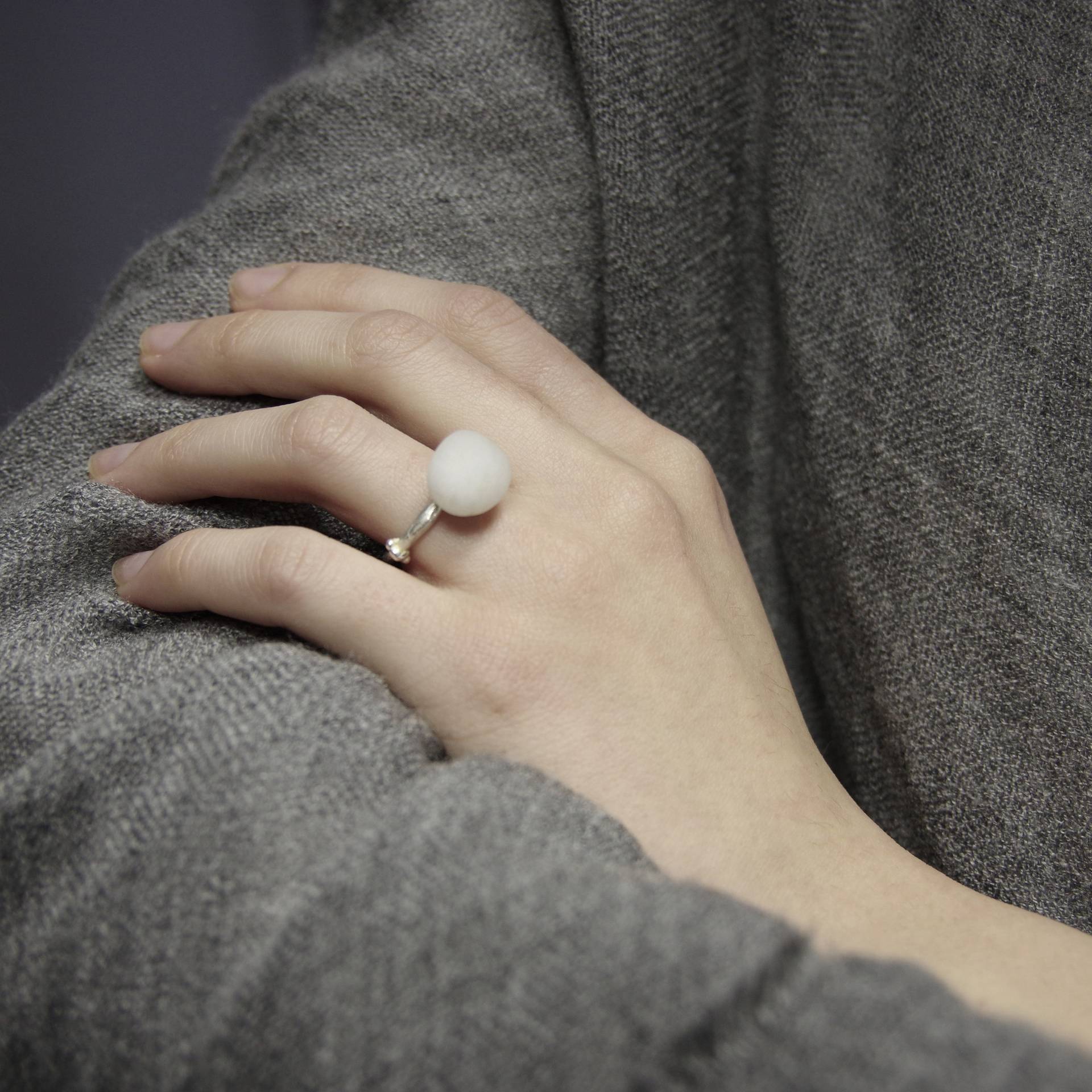 Ring Mit Stein - Silber Handgemachter Schmuck Unikate Geschenk Für Sie Stapelbarer Minimalist Ring Mit Stein - Silber Handgemachter Schmuck Unikate Geschenk Für Sie Stapelbarer Minimalist von TerraRecognita