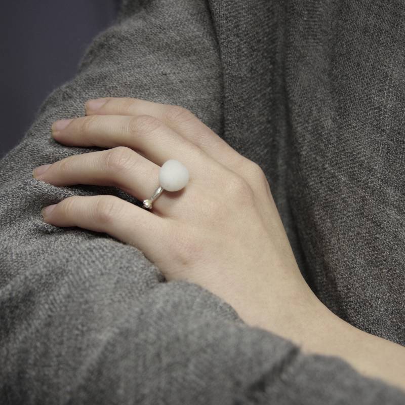 Ring Mit Stein - Silber Handgemachter Schmuck Unikate Geschenk Für Sie Stapelbarer Minimalist Ring Mit Stein - Silber Handgemachter Schmuck Unikate Geschenk Für Sie Stapelbarer Minimalist von TerraRecognita