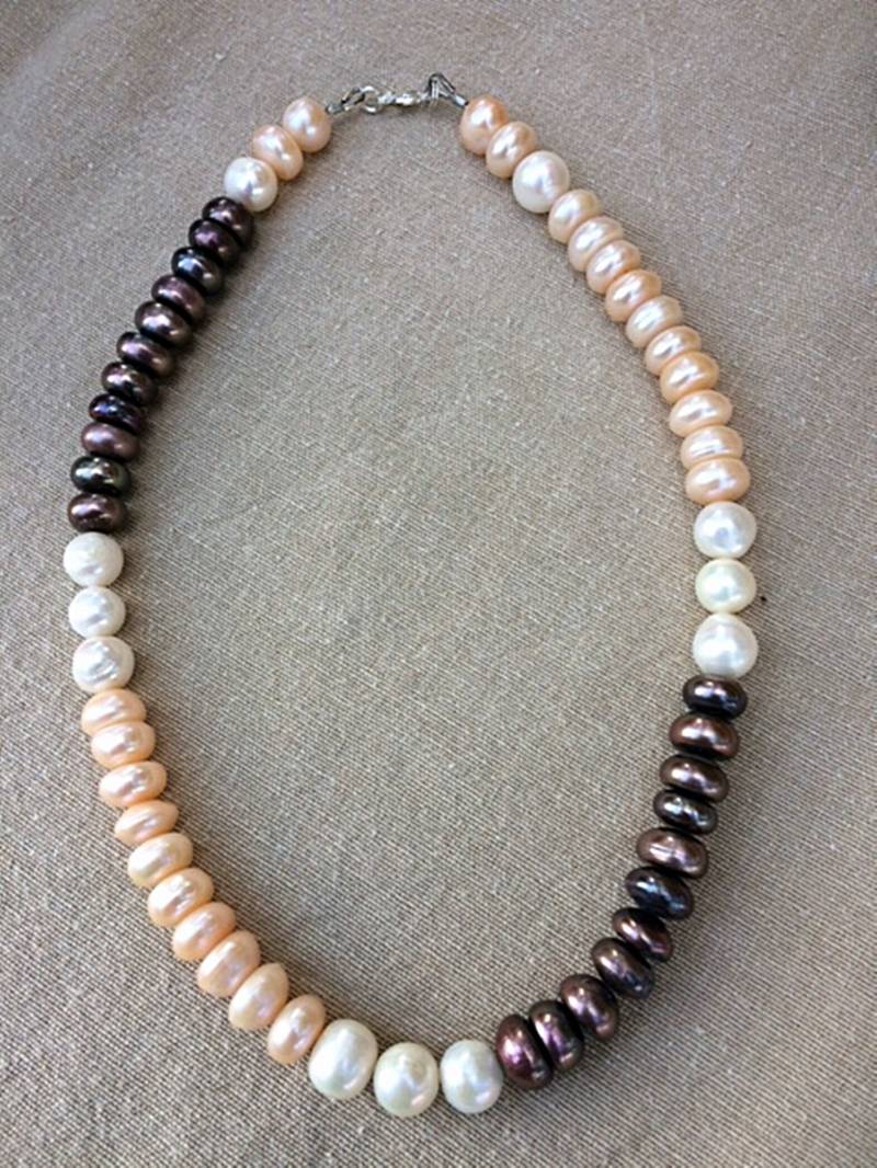 Perlenkette Süßwasser Perlen 3Farbig von Terramagus2016