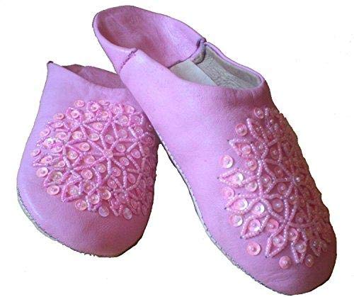 Terrapin Trading Fair-Trade-Damen Marokkanische Babouche Traditionelle Hausschuhe von Terrapin Trading