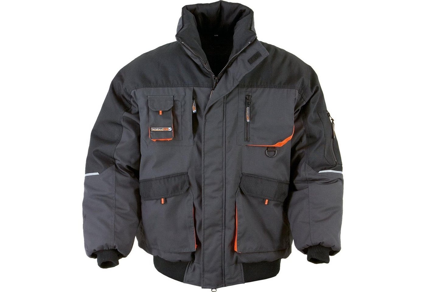 Terratrend Job Pilotenjacke Pilotenjacke grau/orange von Terratrend Job