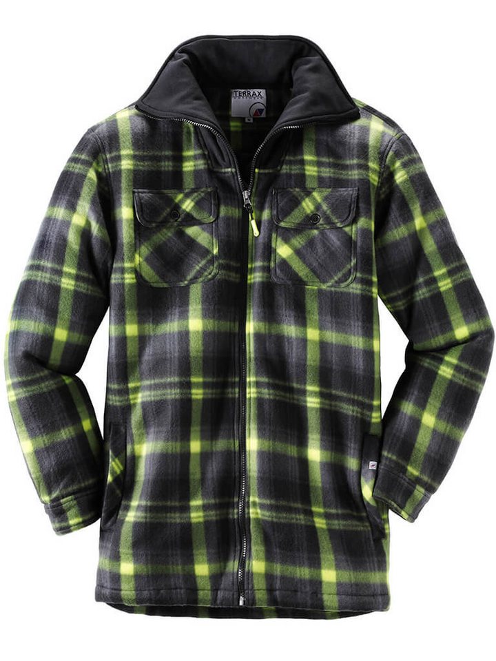 Terrax Workwear Langarmhemd Herren Thermohemd mit Reißverschluss - Arbeitsjacke Thermojacke von Terrax Workwear