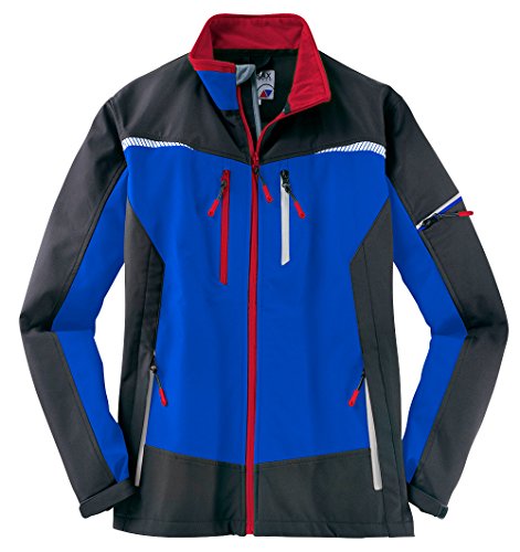 Terrax Workwear Softshelljacke zweifarbig (XXL, royal/rot) von Terrax Workwear