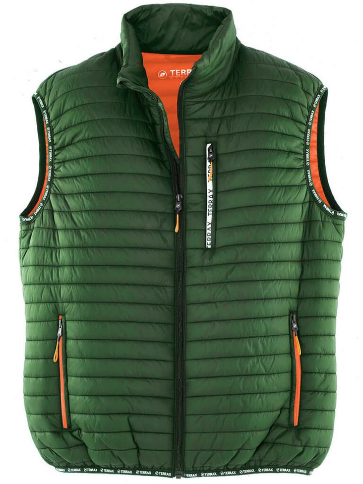 Terrax Workwear Steppweste Herren Weste gesteppt mit Stehkragen und Reißverschluss von Terrax Workwear