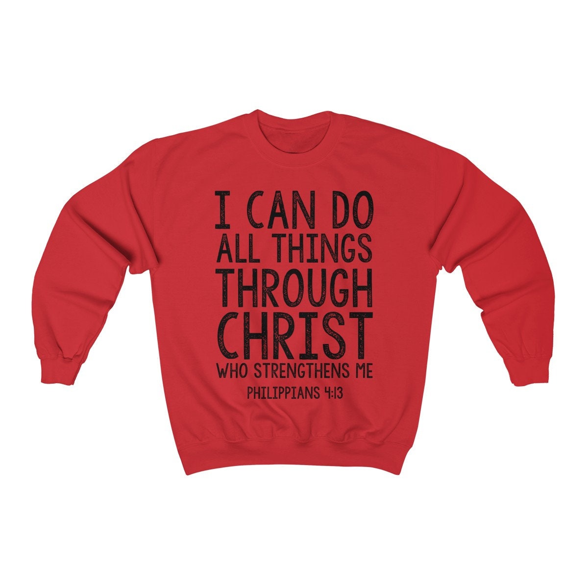 Christliche Kleidung - Unisex Sweatshirt Mit Rundhalsausschnitt Bibel Vers Philipper 4 13 10 Farben Bekleidung Religiöse Christliche Kleidung - Unisex Sweatshirt Mit Rundhalsausschnitt Bibel Vers Philipper 4 13 10 Farben Bekleidung Religiöse von TerryTiles2018