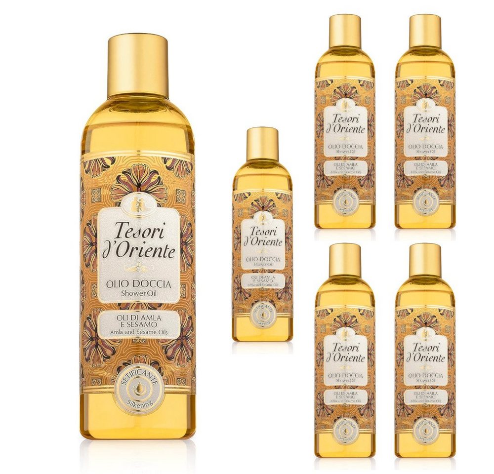 Tesori d´Oriente Duschpflege Duschöl Amla- & Sesamöl 6 x 250 ml aromatische Dusche, 6-tlg. von Tesori d´Oriente