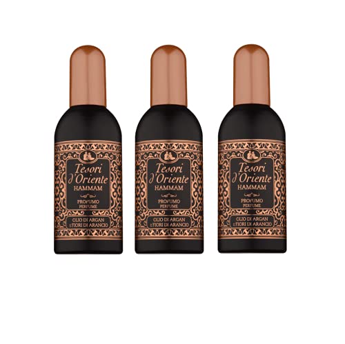 3x Tesori d'Oriente EDT Hammam Olio di Argan e Fiori di Arancio Parfüm Arganöl und Orangenblüten 100ml Eau de Toilette von Tesori d'Oriente