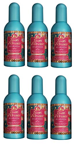 Set mit 6 Tesori D'Oriente Duftwasser Spray Ayurveda Ml 100 Duft von Tesori d'Oriente