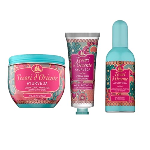 TESORI D'ORIENTE Pflegeset Ayurveda: Handcreme, Bodycreme & EDT von Tesori d'Oriente