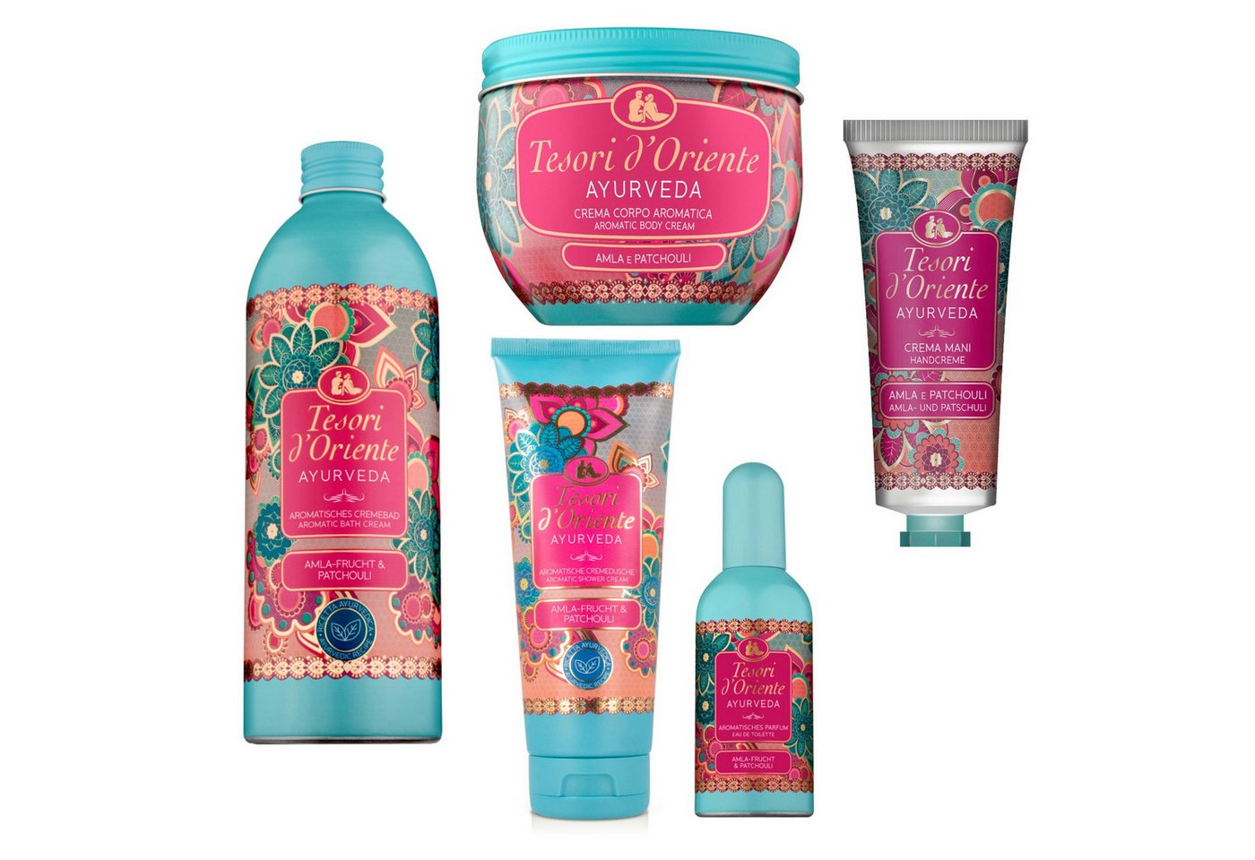 Tesori d´Oriente Pflege-Geschenkset TESORI D'ORIENTE Wellness Ritual Ayurveda - SET 5 tlg. Set von Tesori d´Oriente