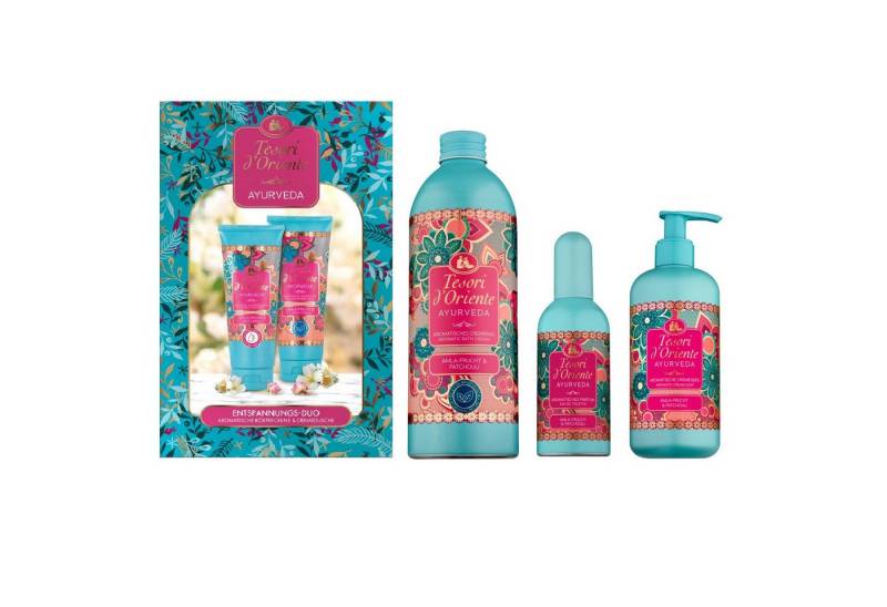 Tesori d´Oriente Pflege-Set TESORI D'ORIENTE Entspannungs Ritual Ayurveda Set mit Duft Seife Bad Spar-Set von Tesori d´Oriente