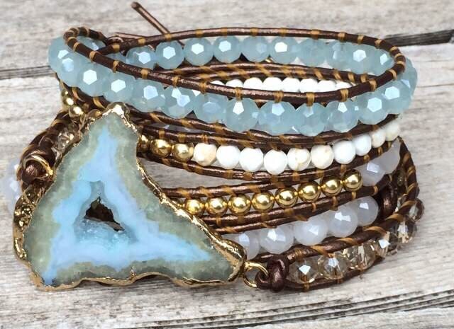 Druzy Geode Armband/Gürtel von Tesoribydmarie