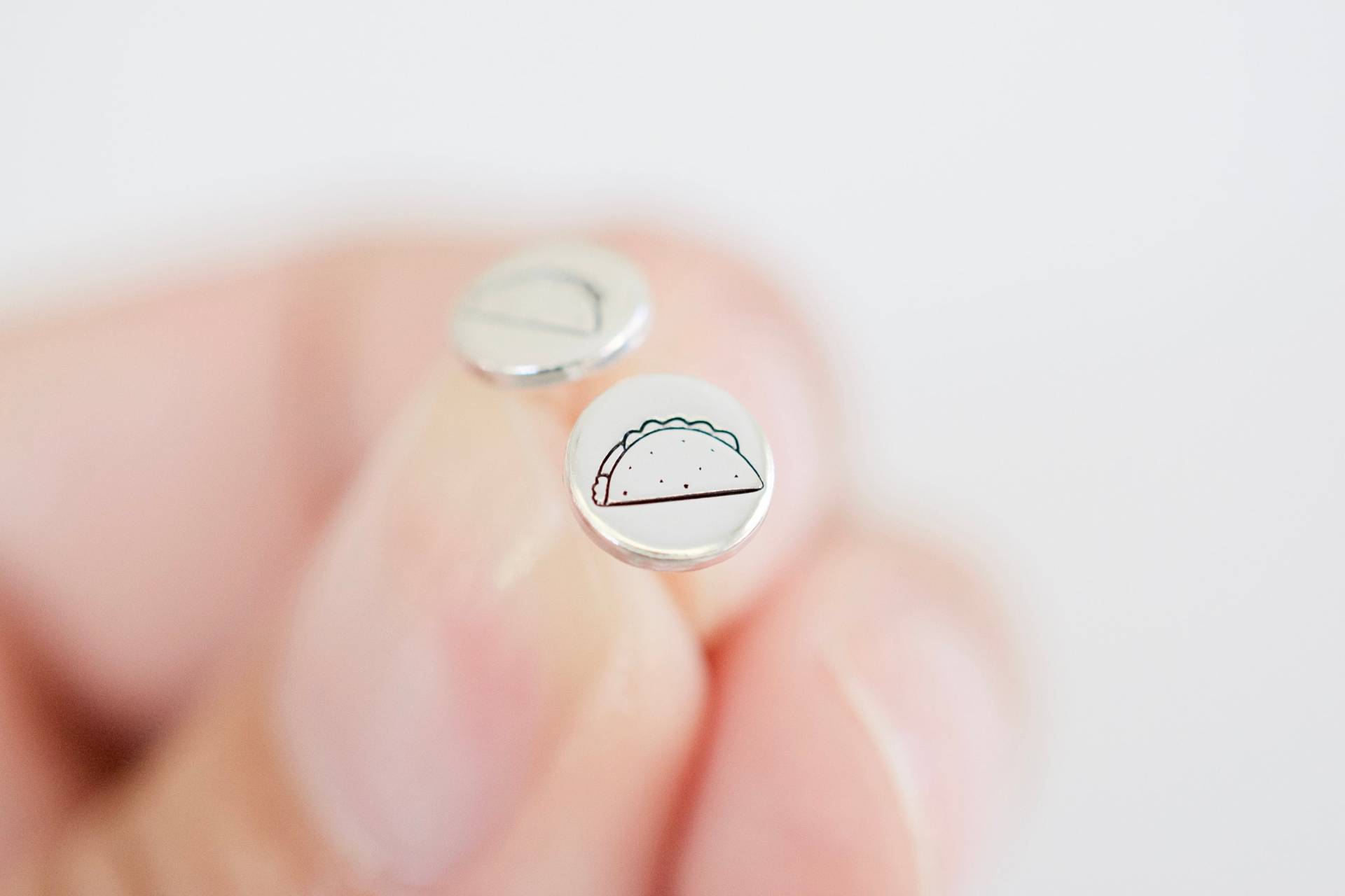 Taco Ohrringe - Custom Sterling Food von TesoroJewelry