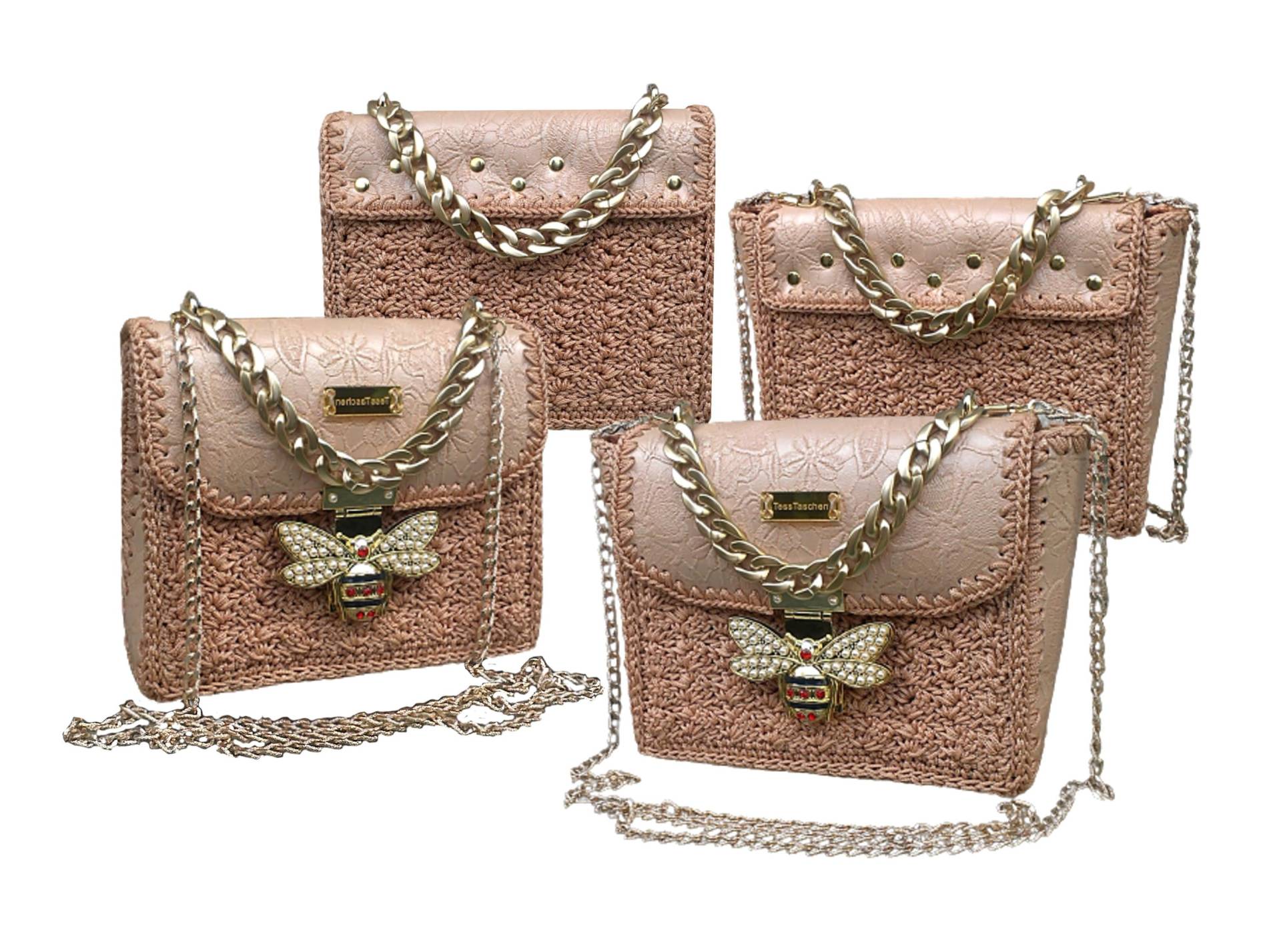 Peach Bag. Small Leather Purse. Dragonfly Shoulder Bag Vegan Leather.crochet Unique Handmade Peach Bag. Small Leather Purse. Dragonfly Shoulder Bag Vegan Leather.crochet Unique Handmade von TessTaschen