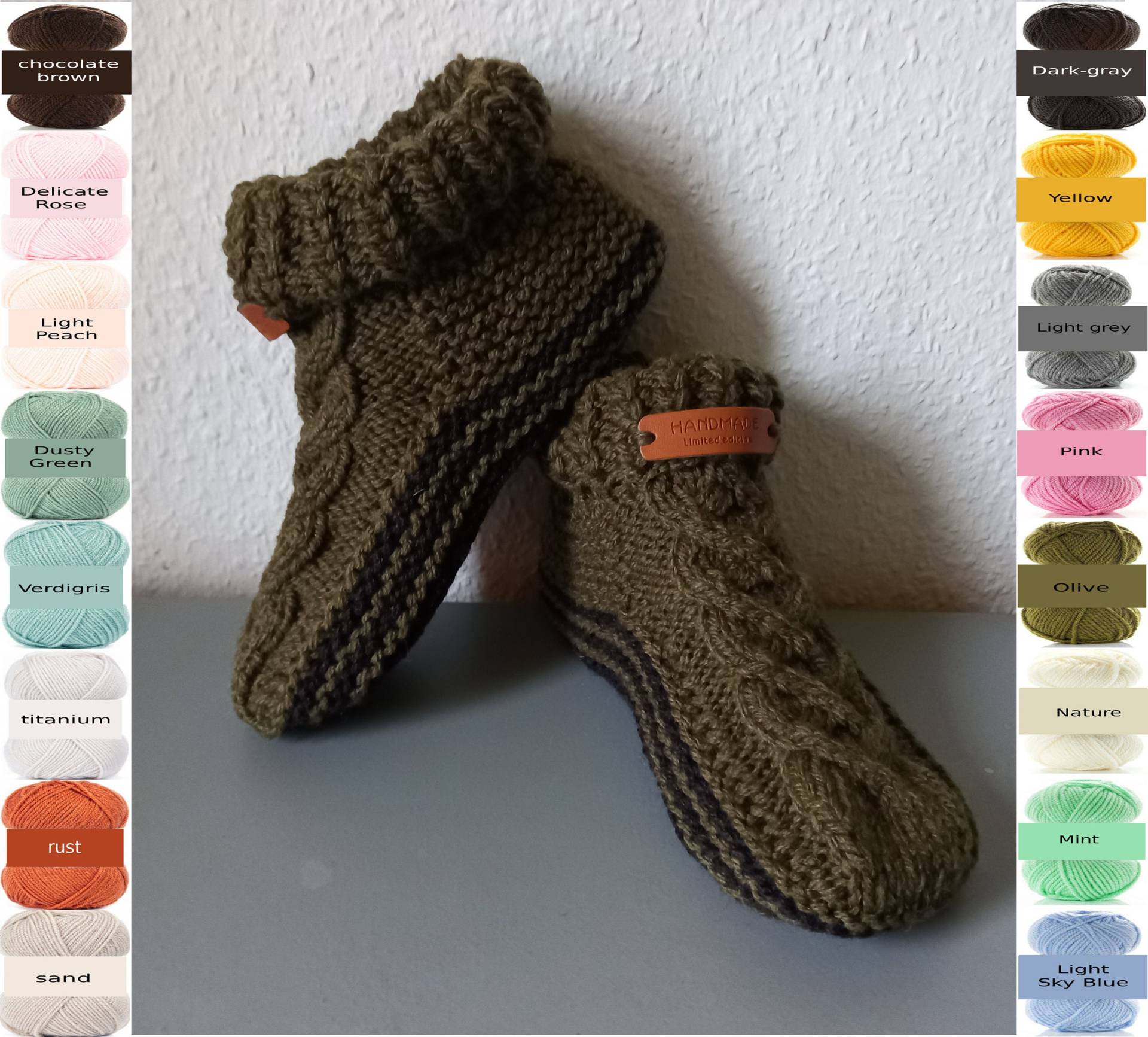 Women's Booties, Fireplace Cozy Socks, Warm Hand Knitting , Winter Socks, Wool Crochet Boot Slippers With Braids, 36-42 Women's Booties, Fireplace Cozy Socks, Warm Hand Knitting , Winter Socks, Wool Crochet Boot Slippers With Braids, 36-42 von TessTaschen