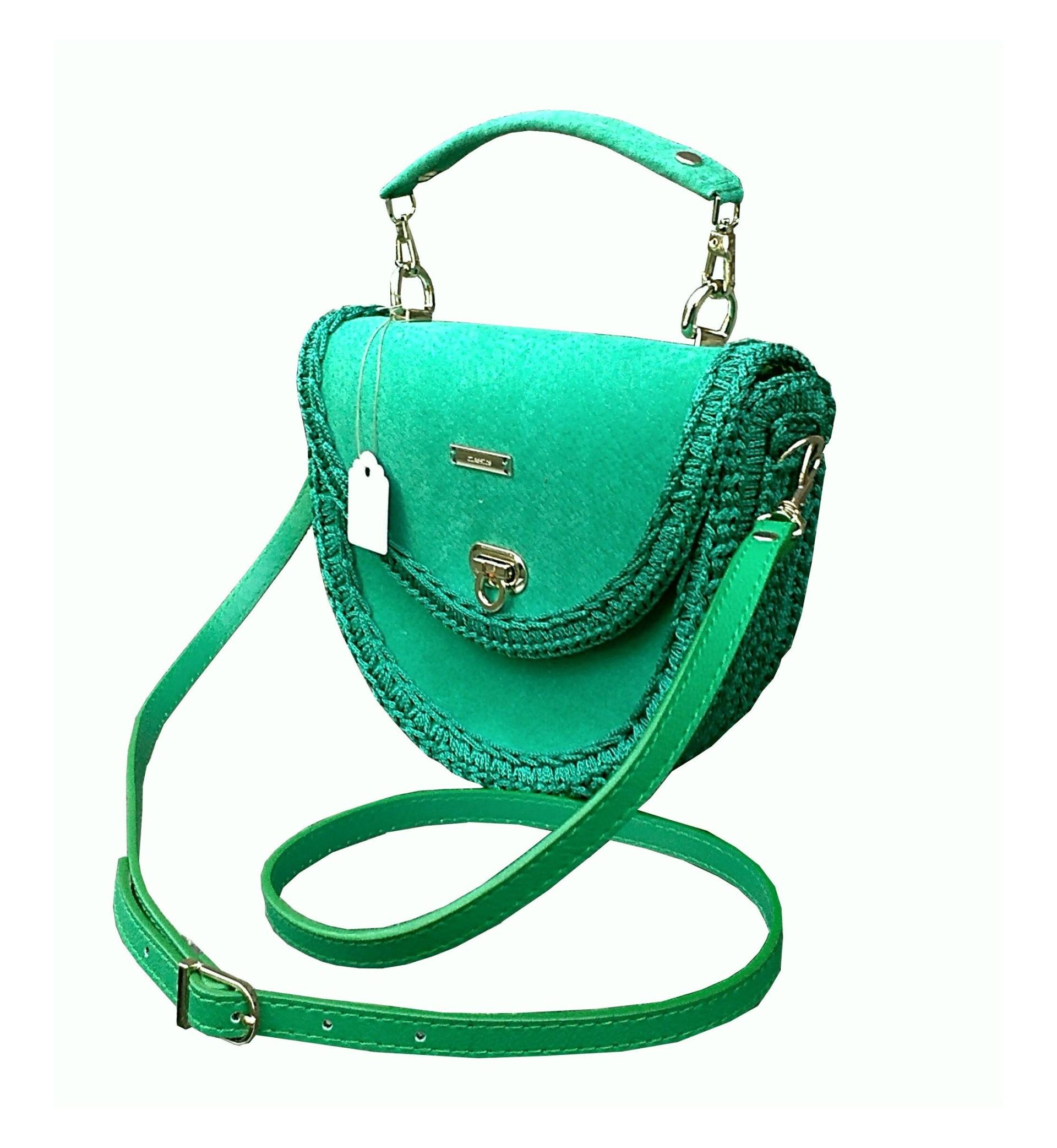 Women's Round Small Genuine Leather Shoulder Bag. Green Crossbody Bag.knitted Exclusive Emerald Green Handbag For Cell Phone & Key Women's Round Small Genuine Leather Shoulder Bag. Green Crossbody Bag.knitted Exclusive Emerald Green Handbag For Cell Phone & Key von TessTaschen