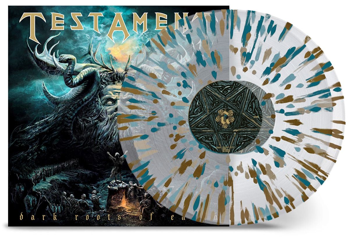 Testament Dark roots of earth LP multicolor Testament Dark roots of earth LP multicolor von Testament