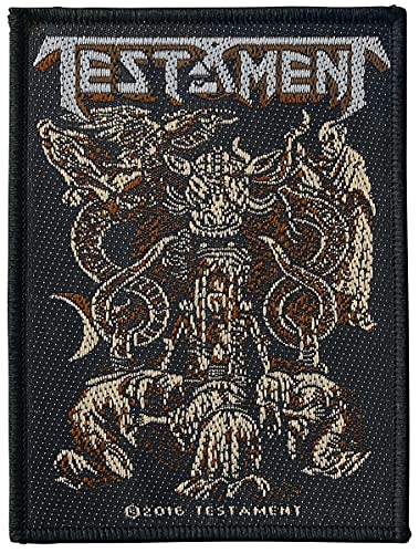Testament Demonarchy Unisex Patch Standard 100% Polyester Band-Merch, Bands von Testament Demonarchy Patch Standard